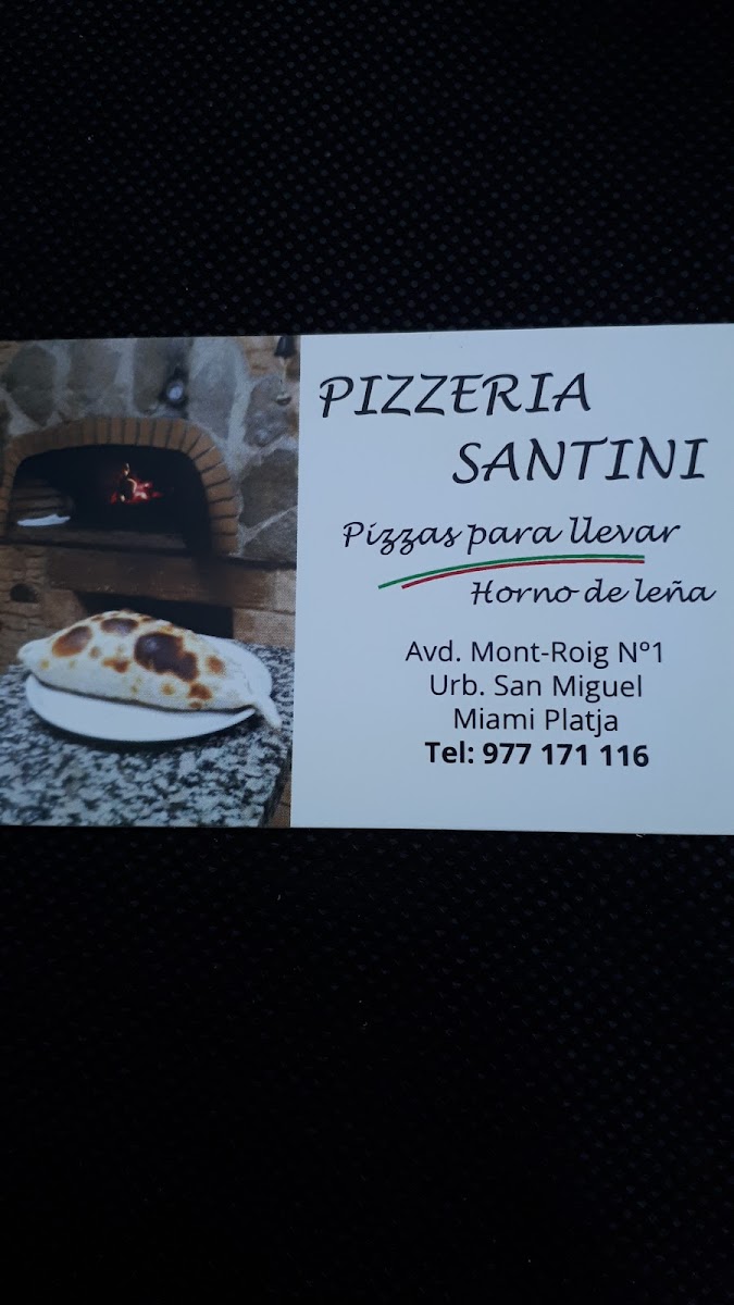 Menu Pizzeria Santini, Miami Playa, Tarragona-5